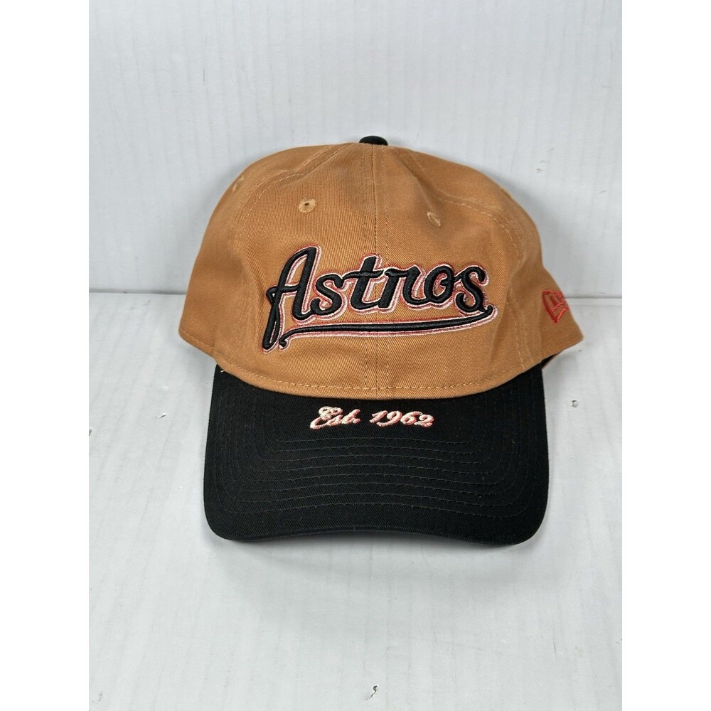 New Era Houston Astros Bronze 9TWENTY Adjustable Strapback Hat Cap MLB